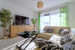 Center location, AC, swimming pool, and parking